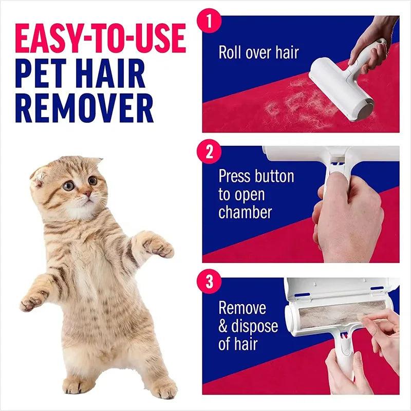 "Self-Cleaning Pet Hair Roller" - Frenzy